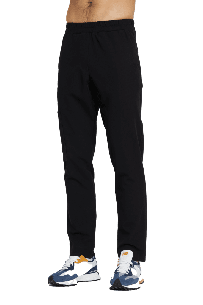 Czarne wygodne spodnie medyczne dla mężczyzn