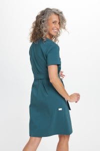 Medical envelope dress with short sleeves premium MARINE