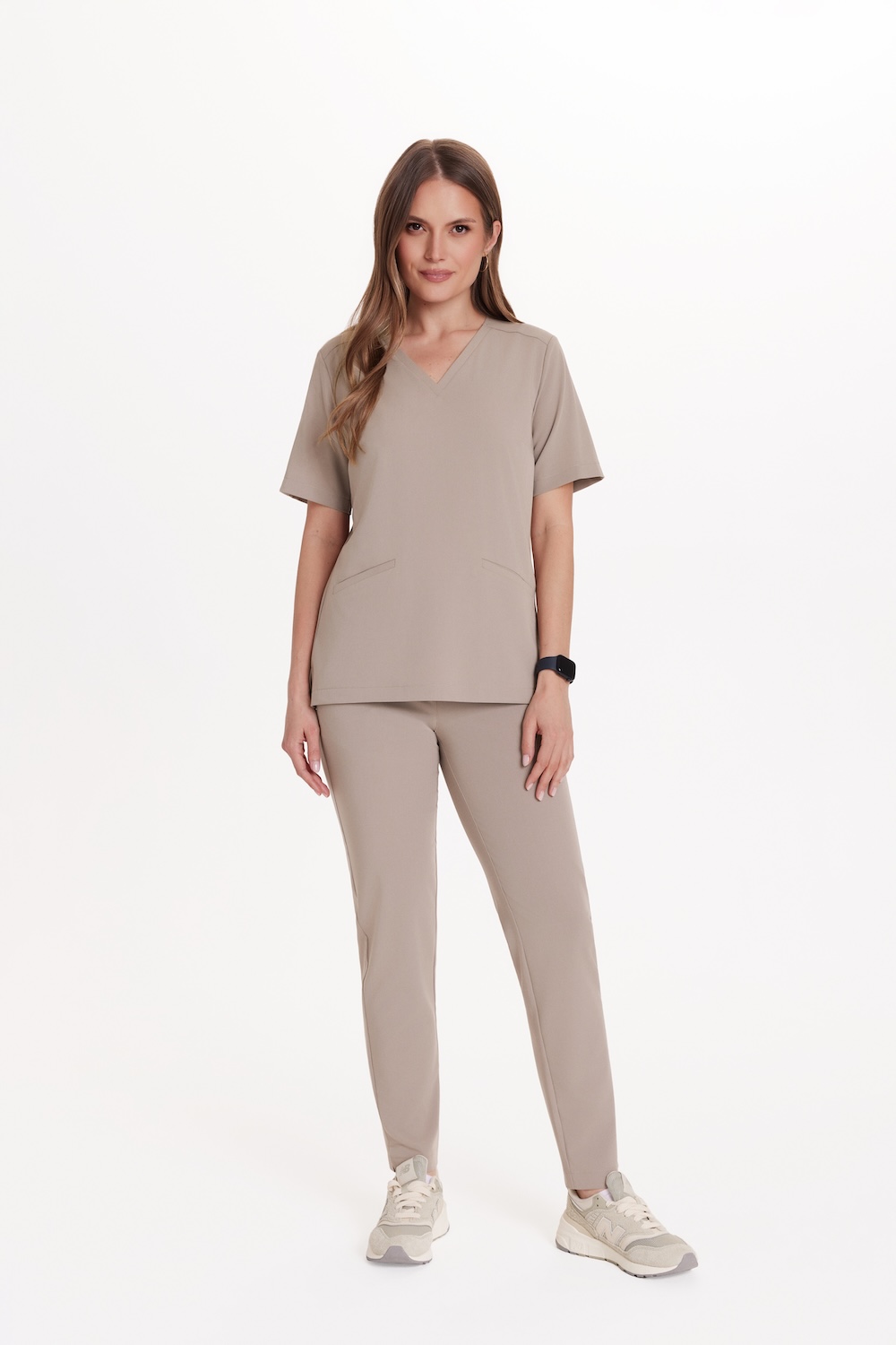 Pantaloni jogger medico donna scrubs Basic LATTE