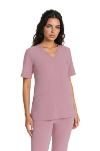 Camicetta medica da donna scrubs basic INGLESE rosa
