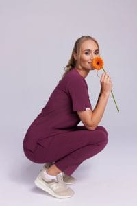 Bluzka medyczna damska SCRUBS Basic RUBIN