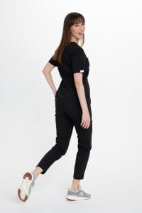Dámska lekárska blúzka scrubs premium BLACK