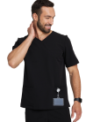 DRITTI Pantaloni medici da uomo scrubs basic NERO