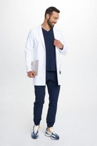 Grembiule medico classico Premium da uomo BIANCO