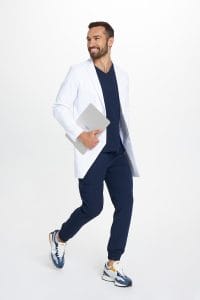 Grembiule medico classico Premium da uomo BIANCO