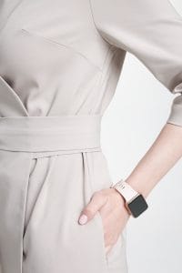 Dámský lékařský plášť s prémiovým límcem LIGHT BEige