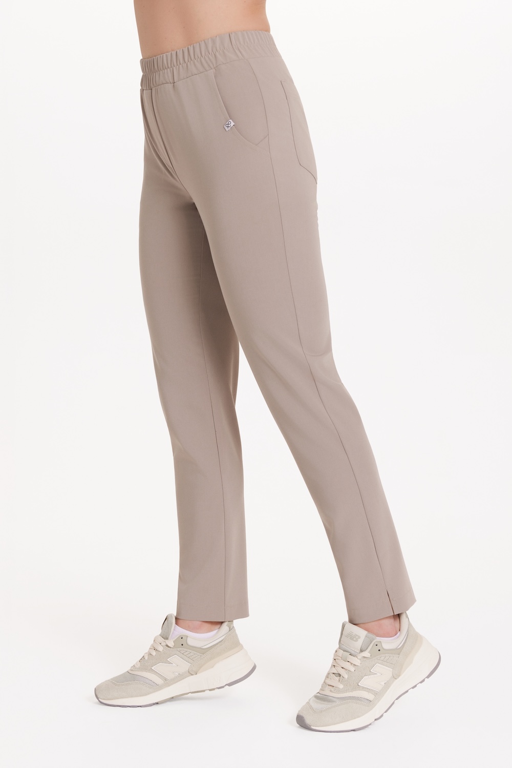 Spodnie medyczne damskie PROSTE scrubs Basic LATTE