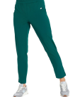 Spodnie medyczne damskie proste basic w kolorze butelkowa zieleń. Odzież medyczna MED&BEAUTY medandbeauty