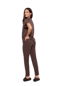 DRITTI Pantaloni medici da donna Basic CHOCOLATE