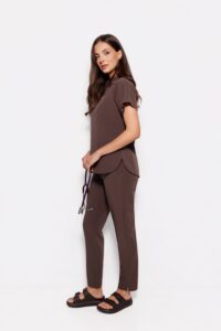 DRITTI Pantaloni medici da donna Basic CHOCOLATE