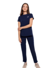Women’s medical pants WIDE scrubs basic NAVY BLUE