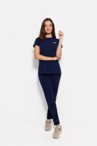 Dámske lekárske nohavice PROSTE scrubs basic navy blue