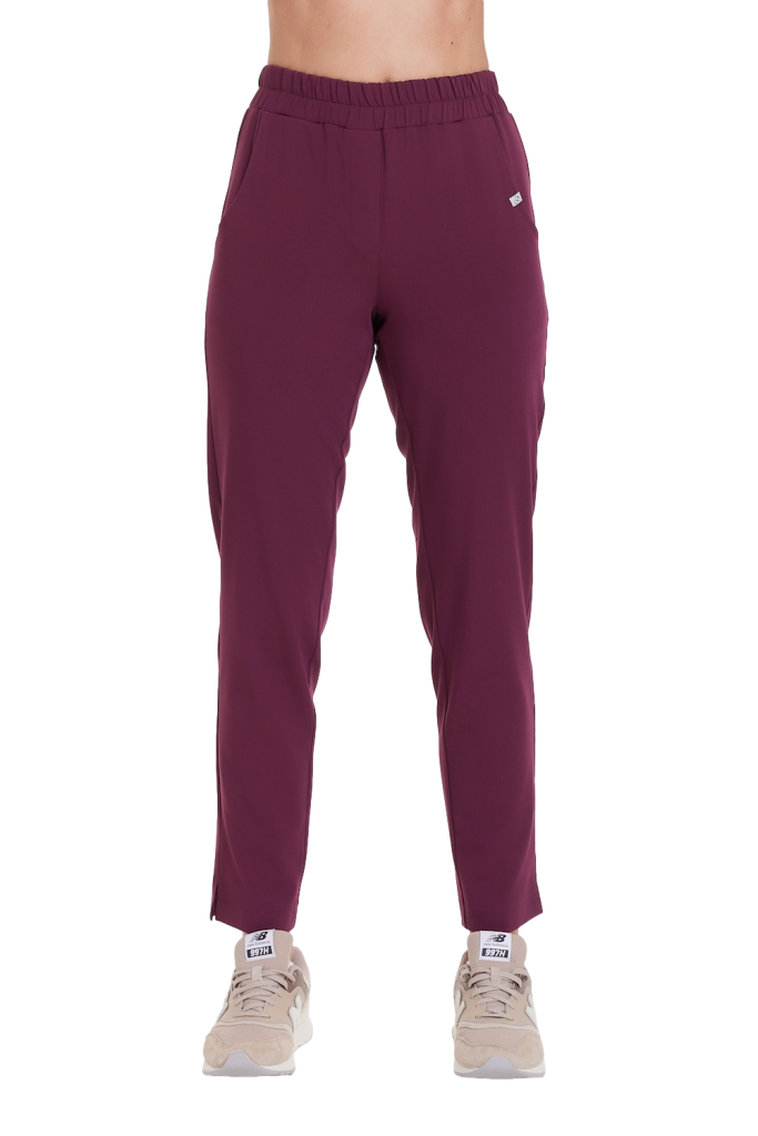 Medical straight SCRUB pants BASIC RUBY