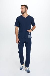Pánska lekárska blúzka scrubs basic navy blue