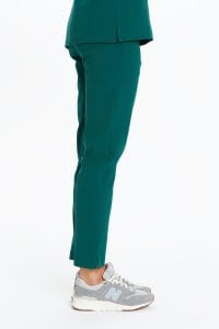 Spodnie medyczne damskie PROSTE scrubs Basic BUTELKOWA ZIELEŃ