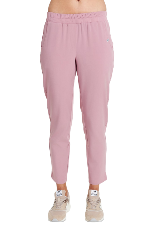 Spodnie medyczne proste damskie SCRUBS z kolekcji BASIC w kolorze Róż angielski. Odzież medyczna MED&BEAUTY medandbeauty