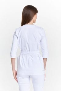 Tunica premium da donna in busta medicale BIANCO