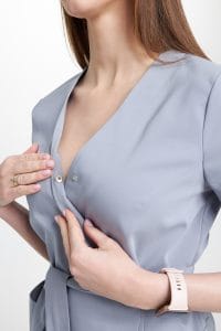 Tunica da donna con busta medica Grigio Premium
