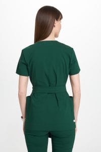 Tunica medicale a maniche corte da donna Premium BOTTLE GREEN