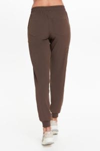 Zdravotnické kalhoty dámské joggers scrubs Basic CHOCOLATE