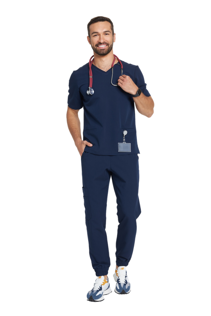 Men's medical blouse scrubs Basic RUBIN