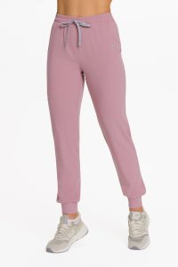 Spodnie medyczne damskie joggery scrubs Basic RÓŻ ANGIELSKI