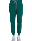 Spodnie medyczne joggery damskie w kolorze butelkowa zieleń. Odzież medyczna Med&Beauty kolekcja basic