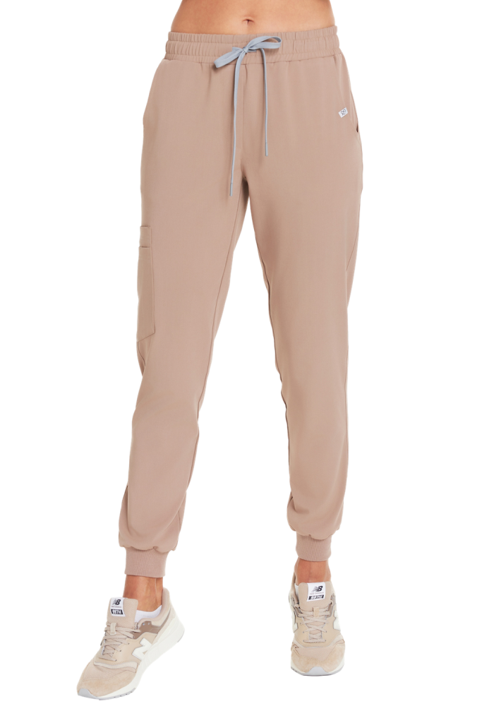 Pantaloni medici donna joggers scrubs Basic CAPPUCCINO