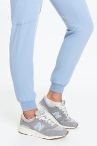 Women’s medical jogger pants scrubs basic CRYSTAL BLUE