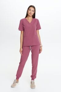 Dámske lekárske nohavice joggers Scrubs Basic DOLCE ROSA