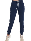 Pantaloni jogger medicali da donna SCRUBS in blu navy. Collezione BASIC abbigliamento medico MED&BEAUTY