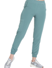 Spodnie medyczne damskie joggery SCRUBS w kolorze ICE GREEN. Kolekcja BASIC odzież medyczna MED&BEAUTY