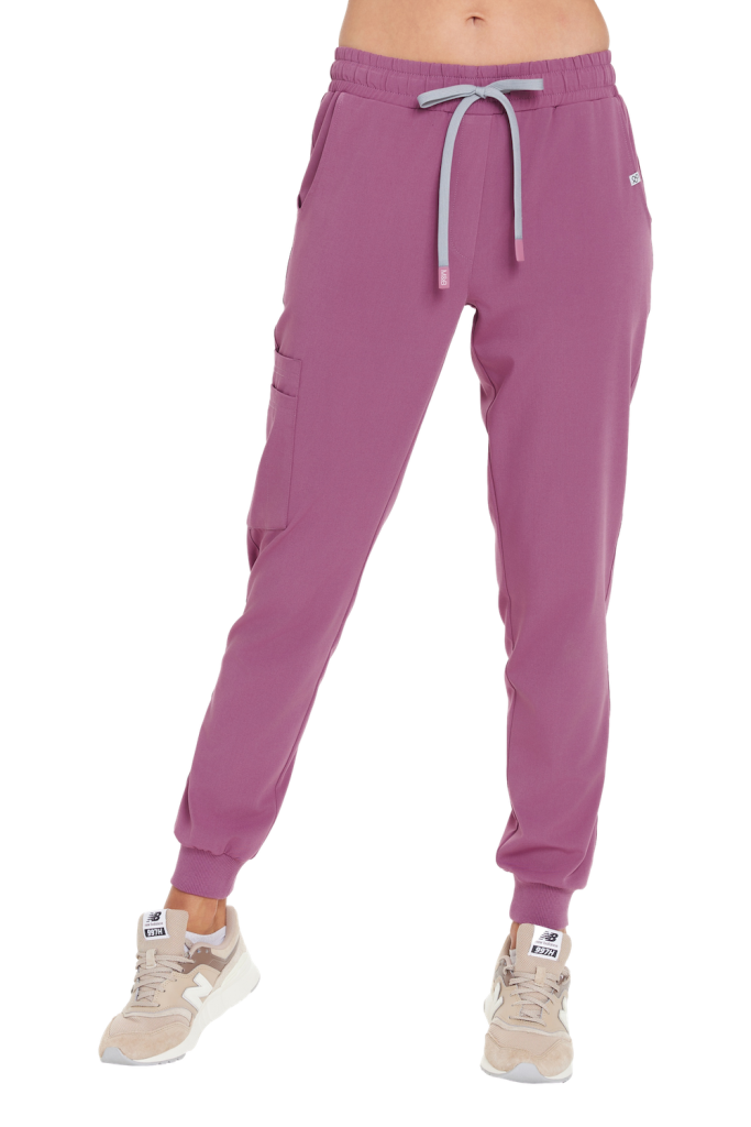 SCRUBS women's medical jogger pants in PURPLE color. Collection BASIC medical clothing MED&BEAUTY medandbeauty