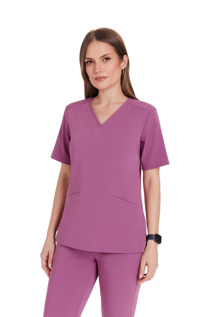 Bluzka medyczna damska SCRUBS Basic PURPLE