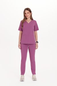 Bluzka medyczna damska SCRUBS Basic PURPLE