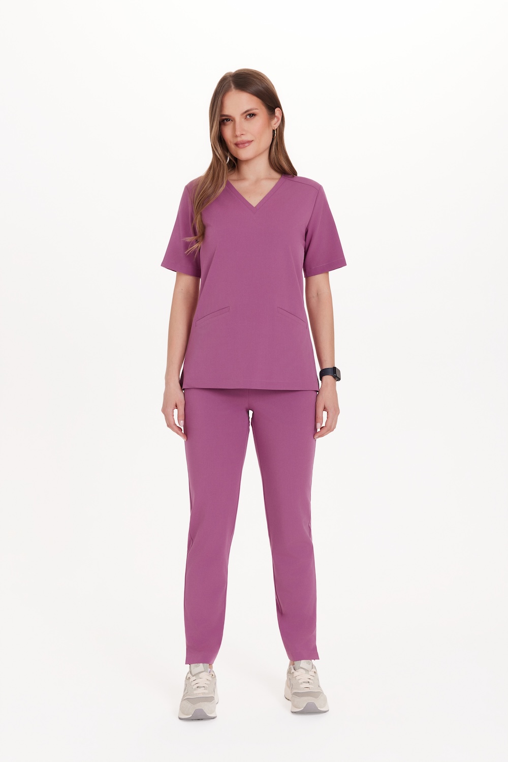 Spodnie medyczne damskie PROSTE SCRUBS Basic PURPLE