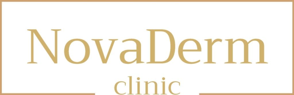 Logo kliniki NovaDerm specjalizującej się w medycynie estetycznej