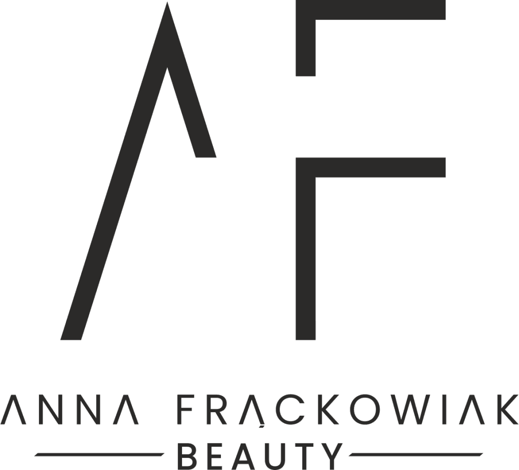Nowoczesne logo Anna Frąckowiak Beauty w minimalistycznym stylu