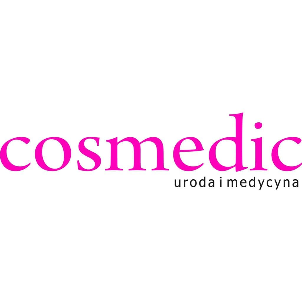 Logo Cosmedic z napisem uroda i medycyna