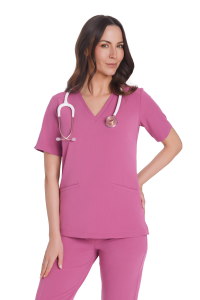 Camicetta medica da donna SCRUBS Basic Raspberry