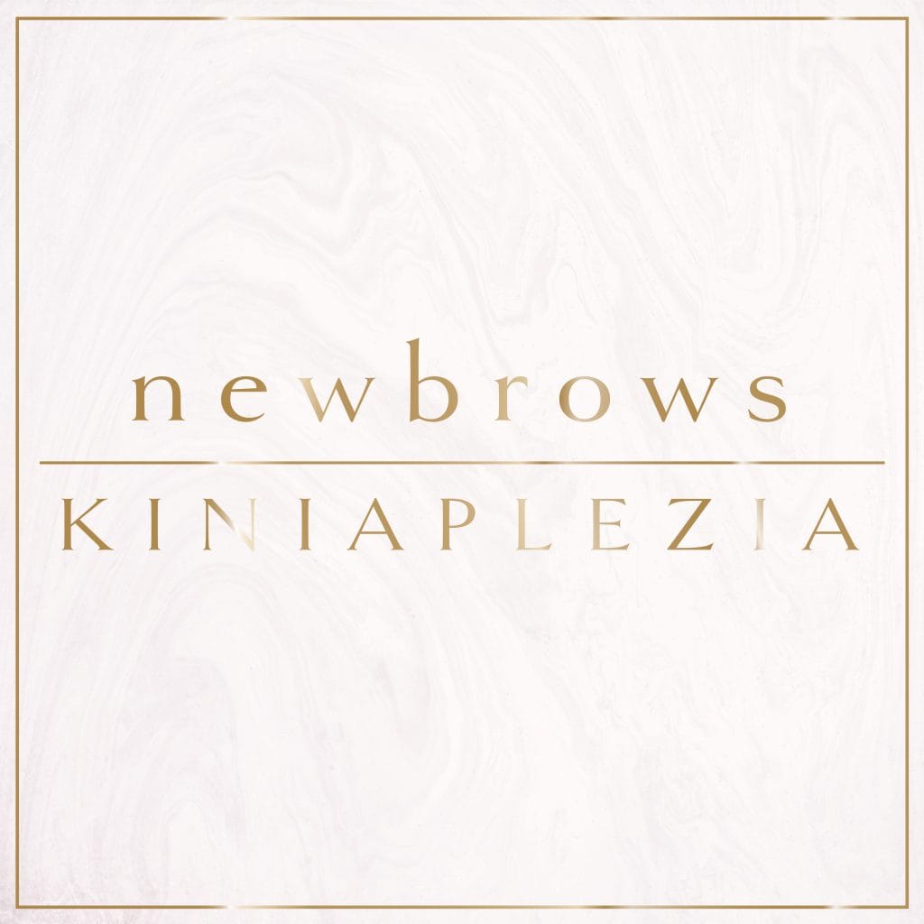 nowoczesne logo newbrows do studia kosmetycznego