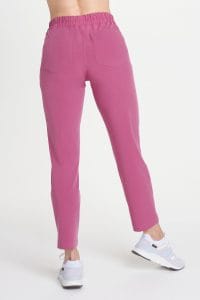 Spodnie medyczne damskie PROSTE SCRUBS Basic MALINA