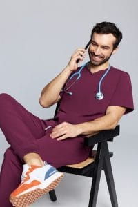 Camicetta medica da uomo Basic RUBIN