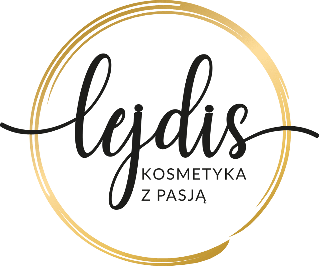 Złote logo Med and Beauty, specjalistycznej odzieży medycznej