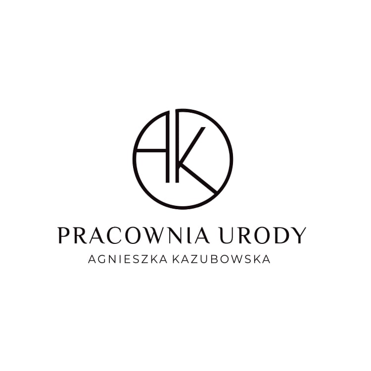 Logo pracowni urody Agnieszka Kazubowska w eleganckim stylu