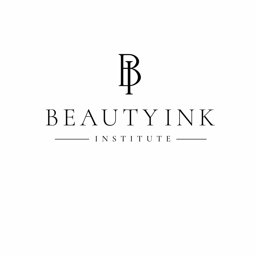 Logo Beauty Ink Institute w czarnym kolorze na białym tle