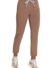 Spodnie medyczne damskie PROSTE SCRUBS Basic KAKAO