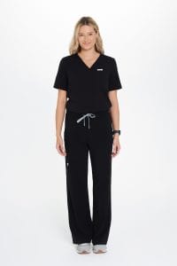 Dámské lékařské kalhoty WIDE scrubs Basic BLACK