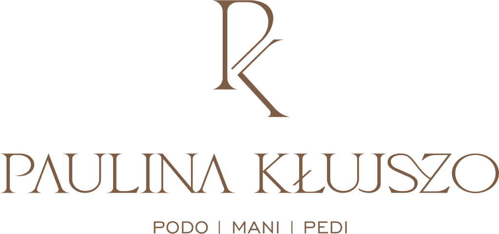 Logo Paulina Kłuszo specjalizującej się w podologii, manicure i pedicure
