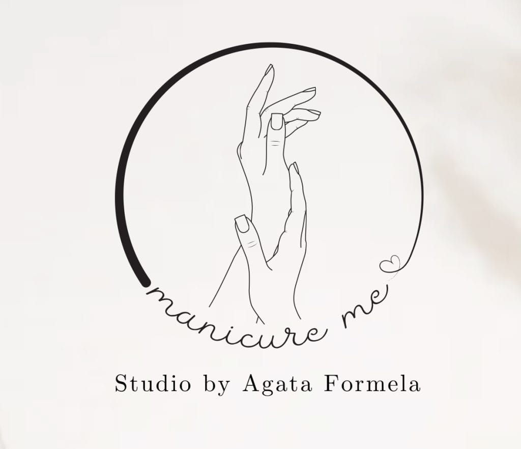 Delikatny rysunek dłoni symbolizujący profesjonalną pielęgnację manicure.